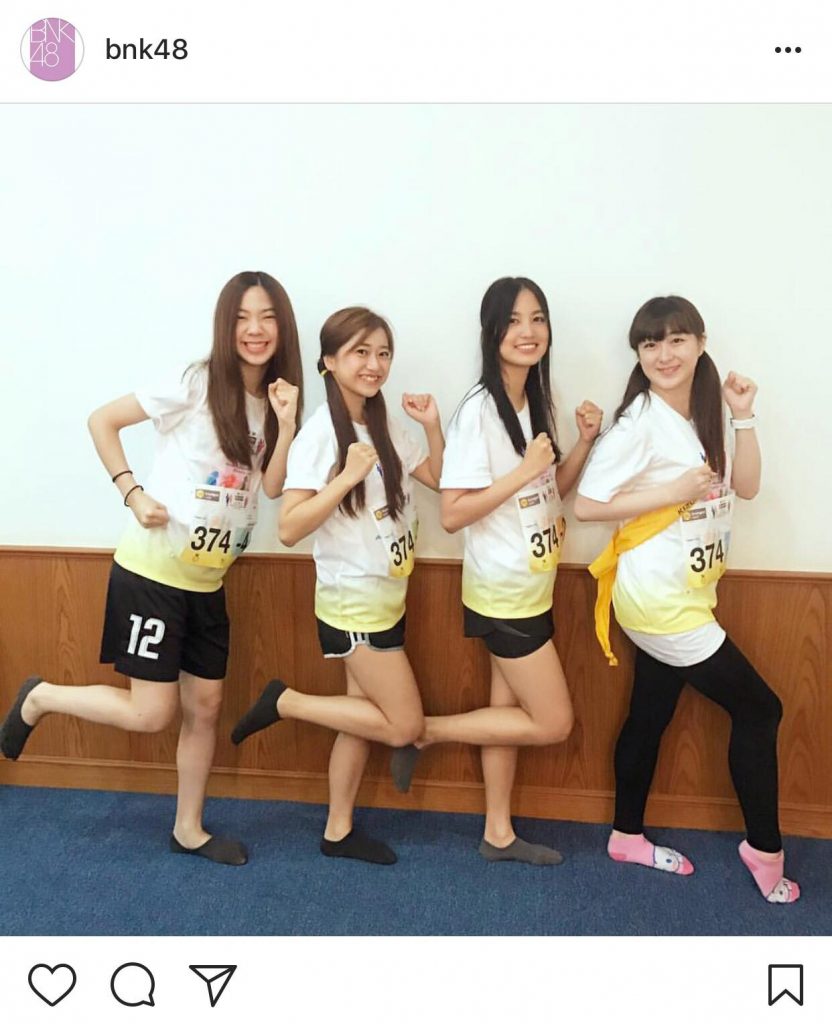 BNK48, วิ่ง, วิ่งผลัดสัมพันธ์ไทย-ญี่ปุ่น, ไอดอล, การแข่งขันวิ่งผลัด อยุธยา “คิซูน่า” เอกิเด้ง 2561, Krungsri Ayutthaya Kizuna Ekiden 2018