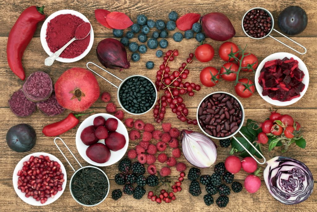 ผักผลไม้สีแดง, กระตุ้นความอยากอาหาร, ผักผลไม้, ผักผลไม้ 5 สี
