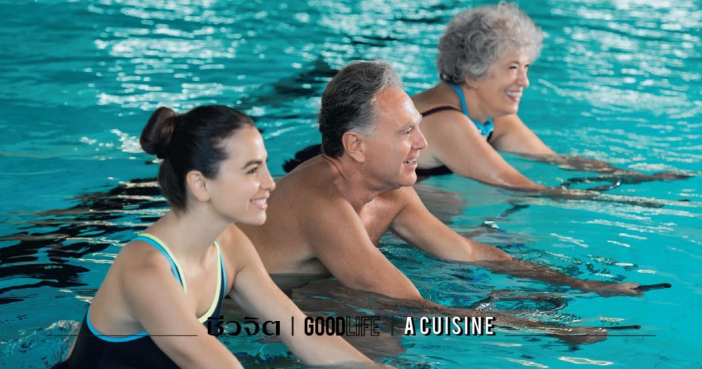 การออกกำลังกายในน้ำ การออกกำลังกายสำหรับผู้ป่วยโรคเบาหวาน